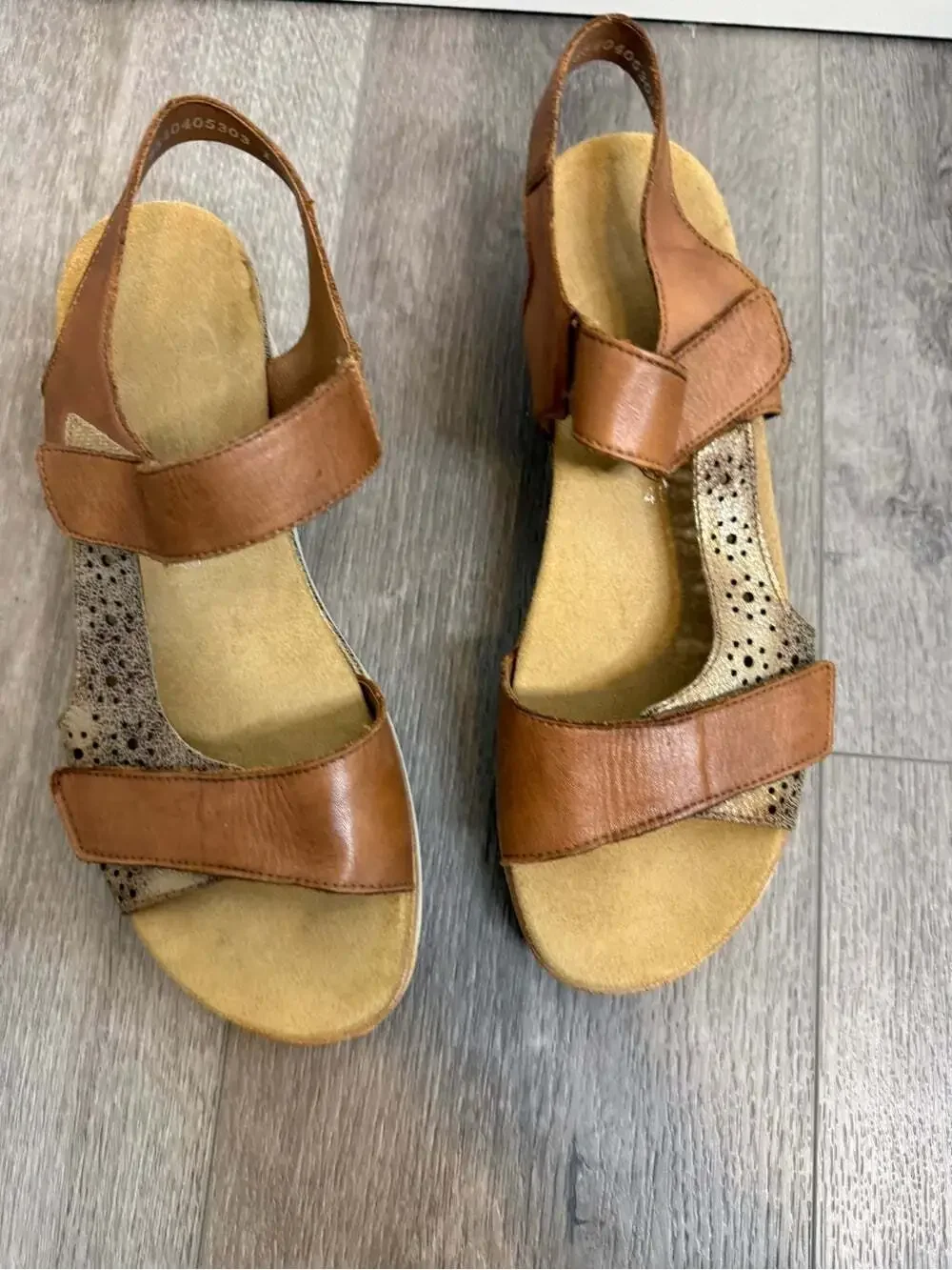 Remonte women’s wedge sandals - size 40 brown